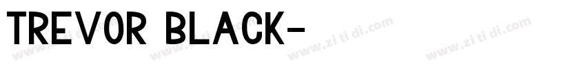 Trevor Black字体转换